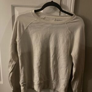 Athleta White Crewneck Sweatshirt